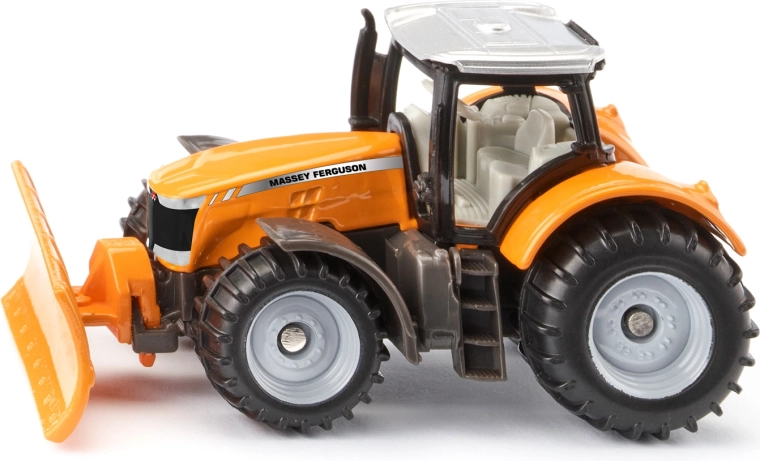 Siku traktor MASSEY FERGUSON pöörleva lükketeraga – blisterpakendis