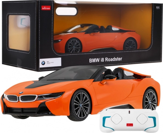 Rastar BMW i8 Roadster kaugjuhitav mudel 1:12 – Oranž