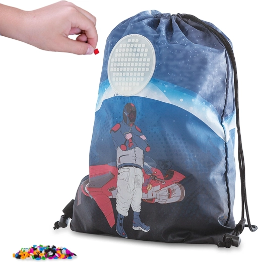 Pixie Crew drawstring backpack Derek, blue