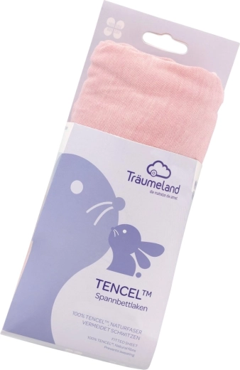 Träumeland Tencel'i kummiga voodilina 40 × 90 cm malve-rose