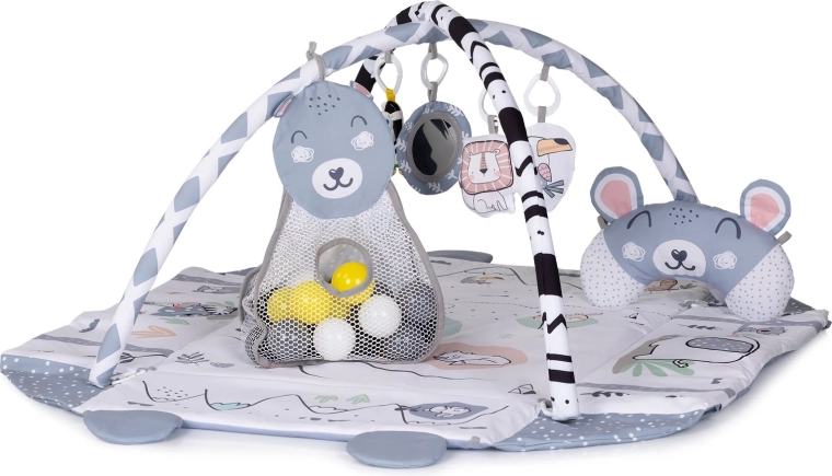 CHIPOLINO play mat with balls 2-in-1 Fun zone grey