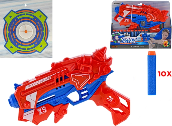 Foam Dart Gun with Target 23 cm