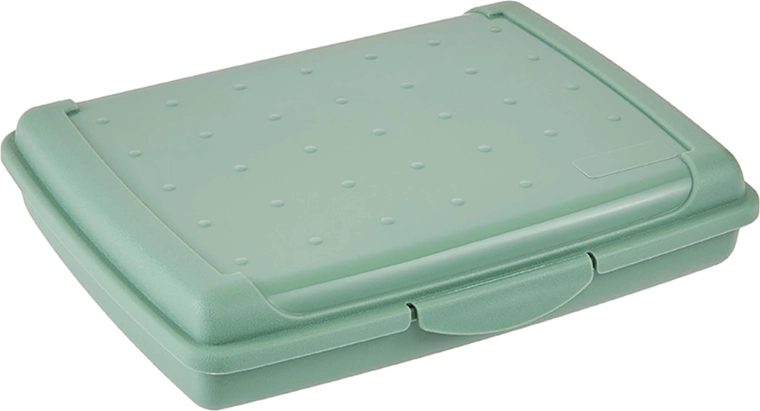 Plastic lunch box Nordic green 17 × 13 × 3.5 cm