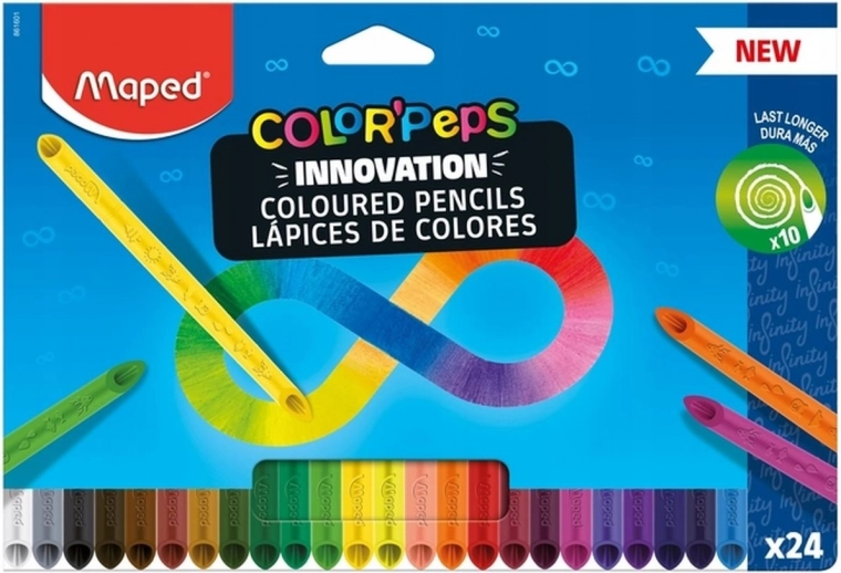 Värvipliiatsid Maped Color'Peps Infinity 24 tk