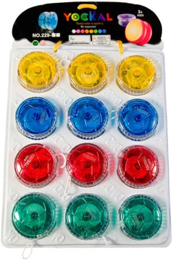Transparent plastic yo-yo 5 cm - 1 piece