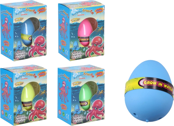 Egg with Growing Octopus 6.5 cm - 1 piece