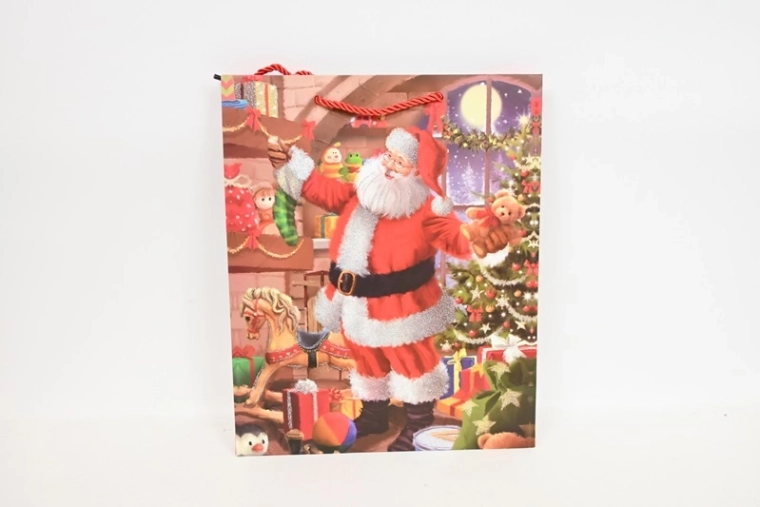 Festive gift paper bag M