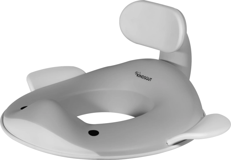 Kindsgut kids toilet seat reducer whale dark grey