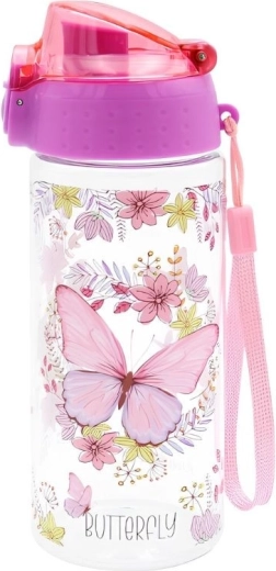 Laste joogipudel Tritan 500 ml liblikaga