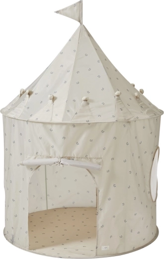 3 Sprouts kids' tent made from recycled polyester blueberry taupe - 1 piece