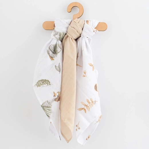 Musliinmähkmed 60 × 80 cm, 3 tk komplekt New Baby