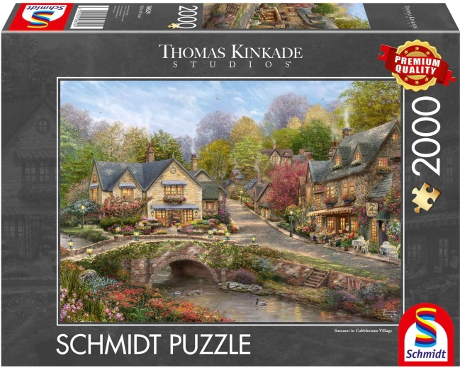 Schmidti pusle „Suvi Cobblestone village'is“, 2000 tükki
