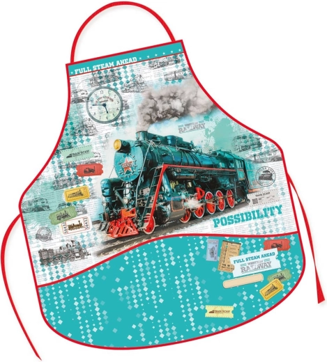 Kids' school apron Train (train) - 1 piece