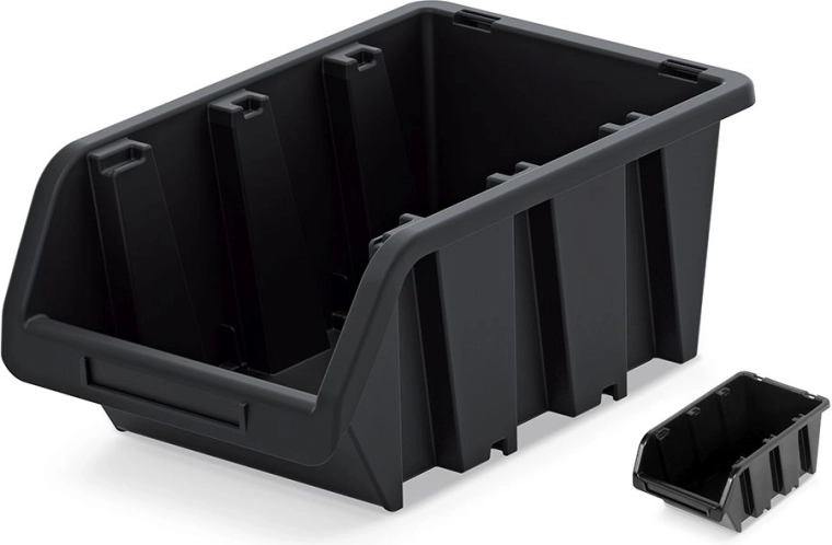 Plastic storage box TRUCK 115 × 80 × 60 mm – black