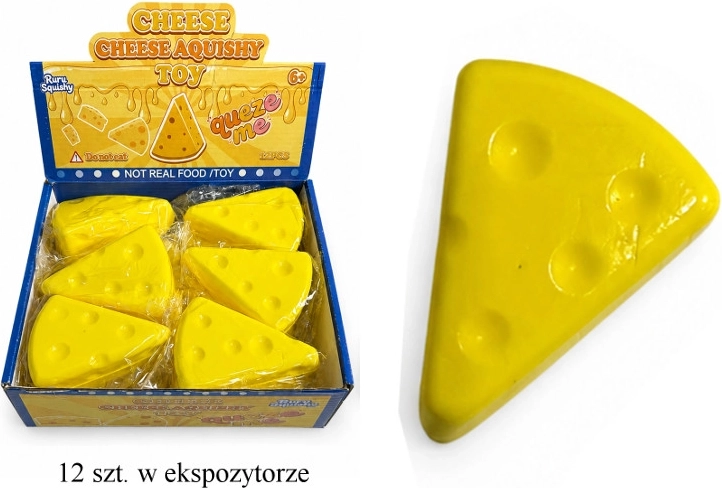Antistress pigistatav squishy juustukujuline (kolmnurk)