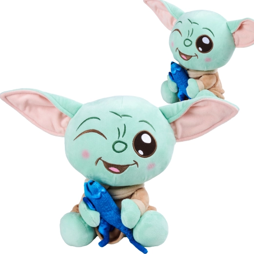 Grogu Plush with Little Fish 25 cm – Star Wars: The Mandalorian