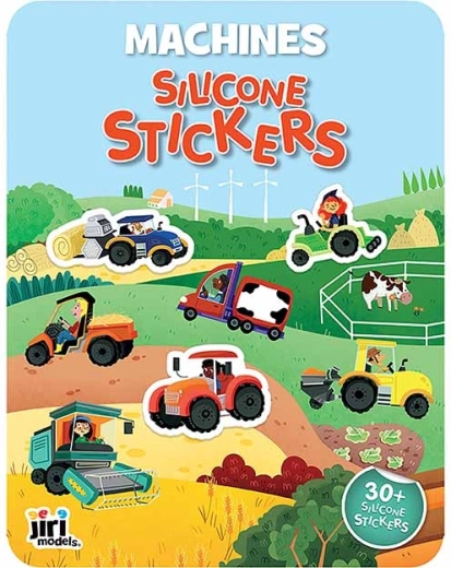 Silicone Sticker Play Set – Tractors