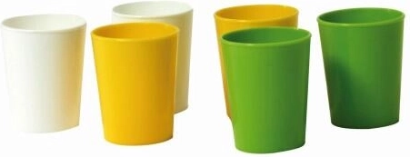 Plastist pitsike 40 ml, värvivalik (6 tk)