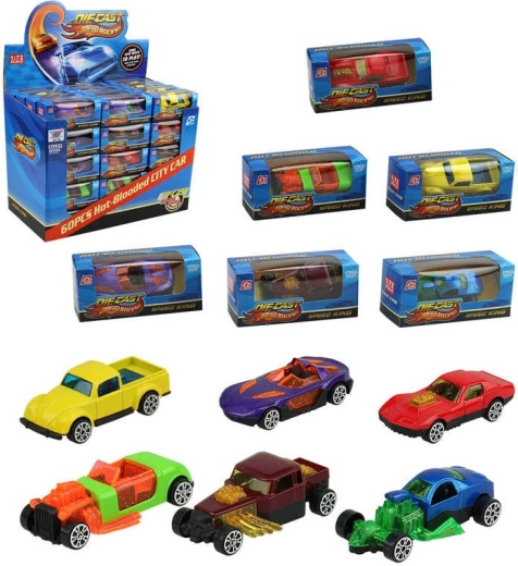 Võidusõidu metallist auto Speed King 6 cm – 1 tk