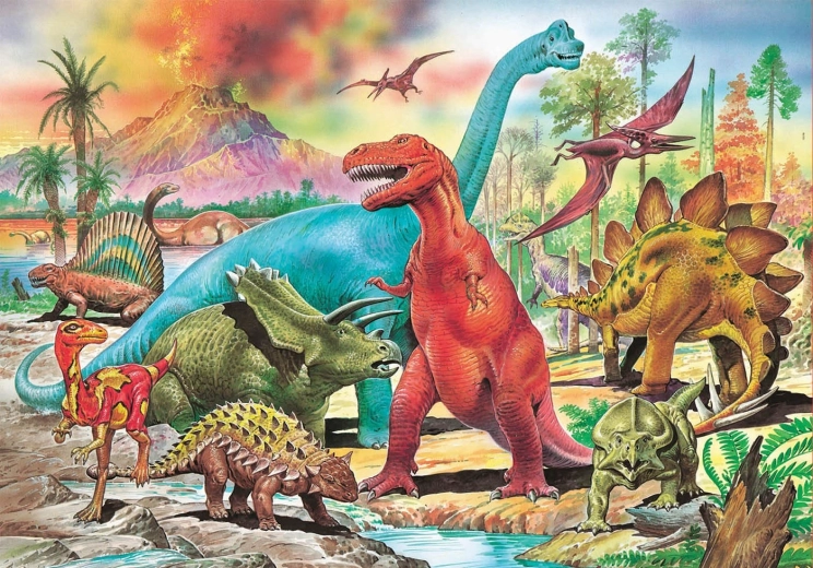 Dinosauruste pusle 100 tükki