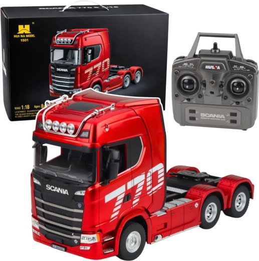 Võidusõidu veok SCANIA RC Huina 1:18 – punane