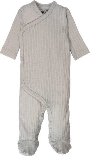 Lodger breathable wrap newborn romper seersucker steel