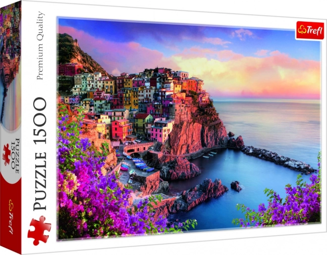 Pusle Vaade Manarola linnakesele, Itaalia – 1500 tükki TREFL