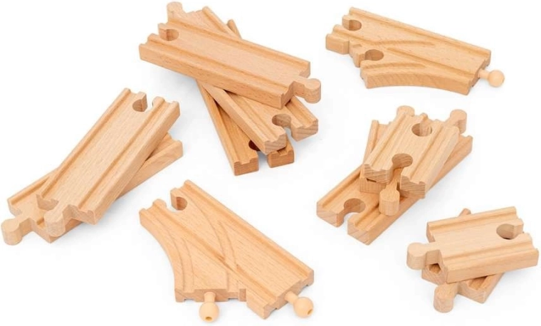 Wooden tracks in various shapes