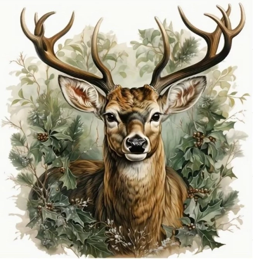 Teemantmaal „Hirv” 30 × 40 cm