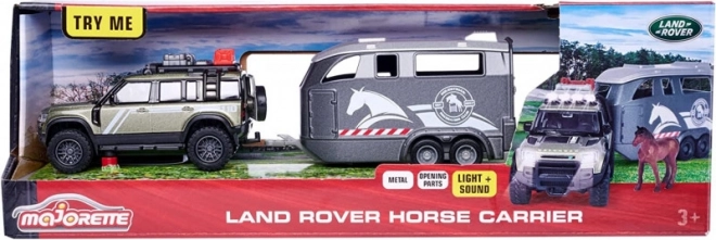 Majorette Grand Land Rover komplekt hobuhaagisega