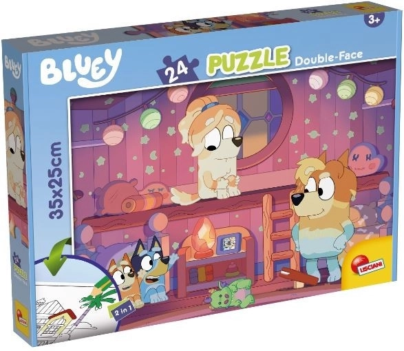 Kahepoolne pusle 24 tükiga BLUEY