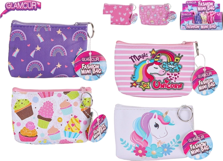 Glamour kids’ zip wallet 13 × 9 cm