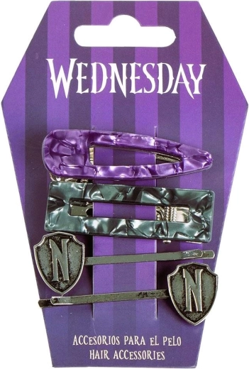 Wednesday juukseklambrite ja -klippide komplekt – 1 tk