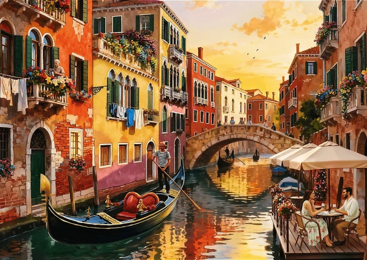 Venice Sunset Puzzle 500 Pieces TREFL
