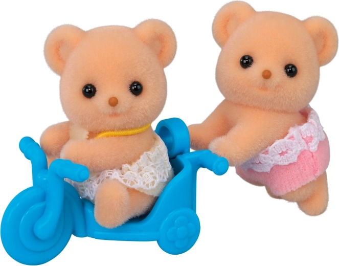 Cookie Bear Twins with Motorcycle SYLVANIAN FAMILIES