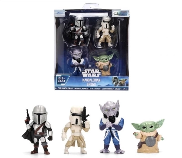 Jada Star Wars metal figures 6.5 cm – 4-pack (The Mandalorian)