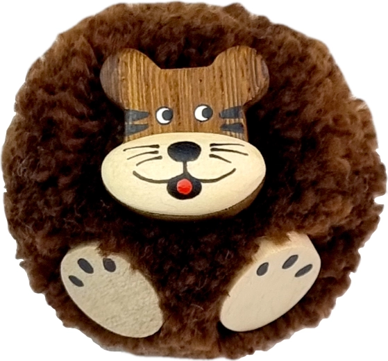 2Kids Toys puidust magnet Tiiger pomponiga