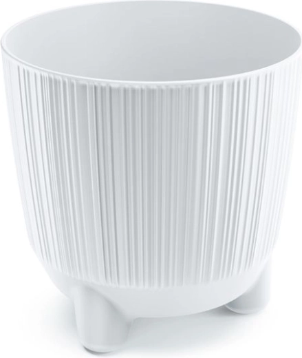 RYFO planter with legs, white, diameter 14.5 cm