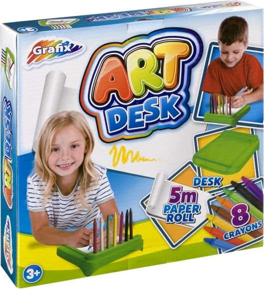 Drawing Table with Crayons Grafix