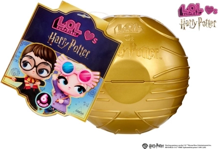 L.O.L. Surprise! Harry Potterist inspireeritud nukk kuldvihi pakendis – 1 tk