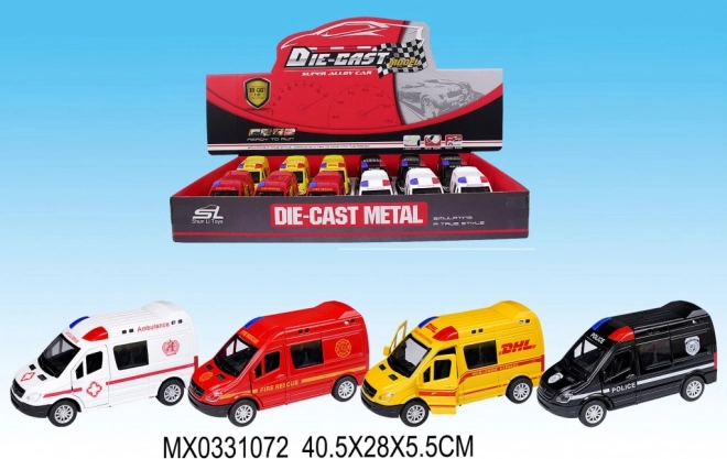 Rescue Service Car with Pull-Back Drive