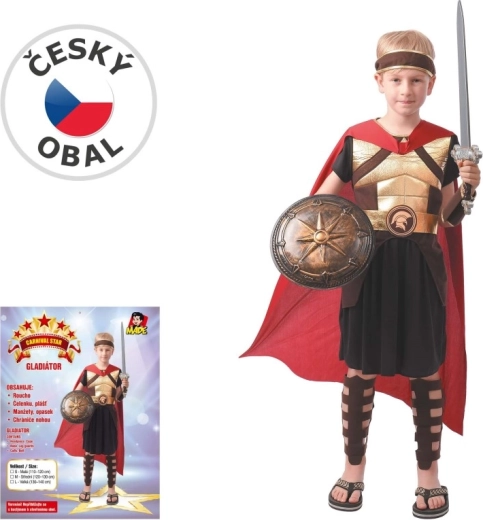 Laste gladiaatori karnevalikostüüm 110–120 cm