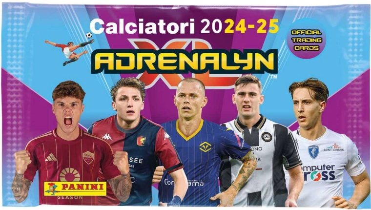 Panini FIFA 365 2024/2025 Serie A Adrenalyn XL kogumiskaardid – booster 6 kaarti