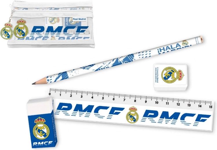 Real Madridi kirjatarvete komplekt pinalis (5 osa)