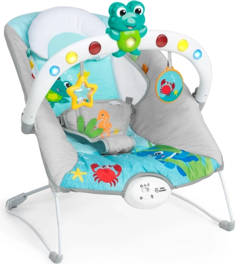 Musical vibrating bouncer with lights Kick to It Neptune BABY EINSTEIN