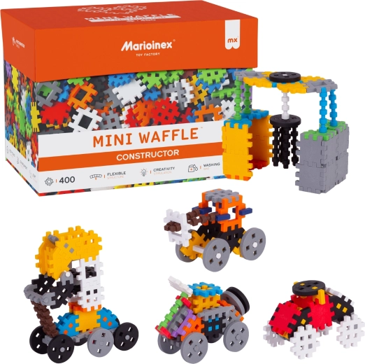 MINI WAFFLE Constructor Building Set 400 Pieces MARIOINEX
