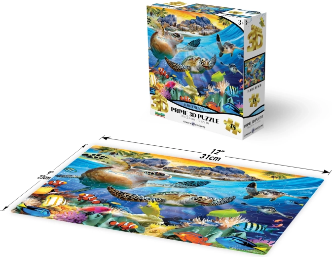 3D Puzzle Turtle Beach 48 Pieces