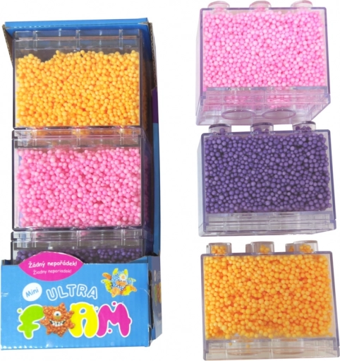 Ultra Foam MINI Modeling Clay 3 Pack - Pink, Purple, Orange