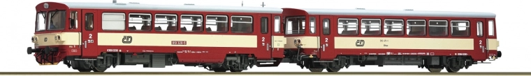 Roco Diesel Engine Car ČD with Trailer Car