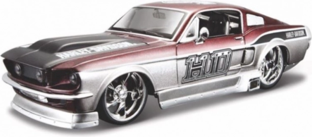 Kogumismudelauto FORD MUSTANG GT 1967 1:24 – HARLEY-DAVIDSONi litsents